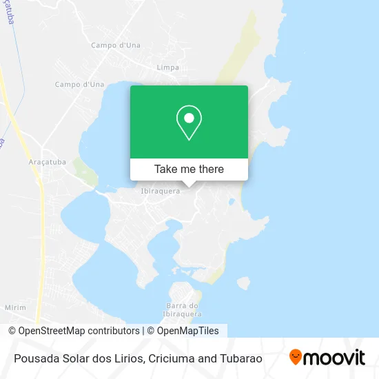 Pousada Solar dos Lirios map