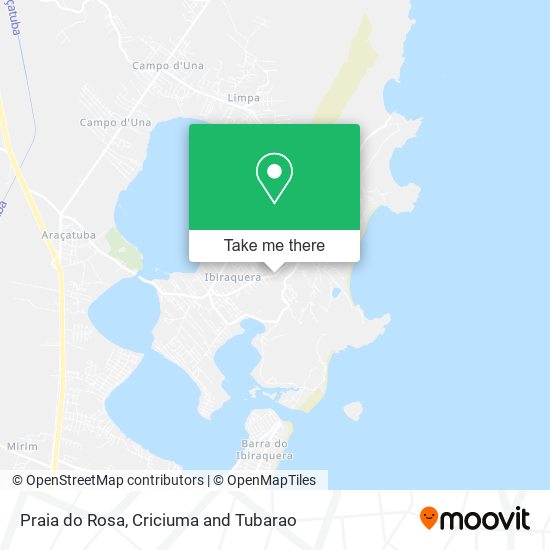 Praia do Rosa map