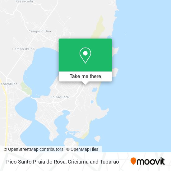 Pico Santo Praia do Rosa map