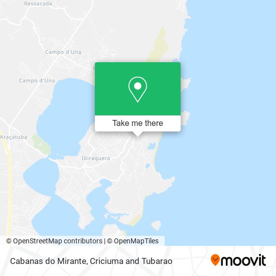 Cabanas do Mirante map