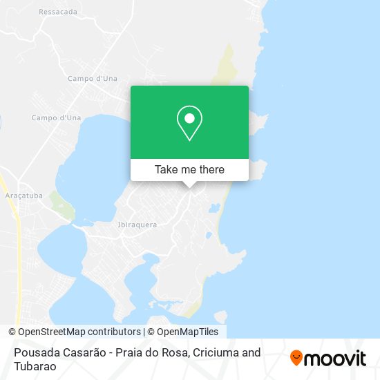 Pousada Casarão - Praia do Rosa map