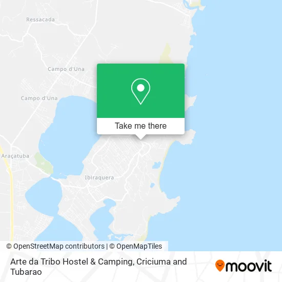 Arte da Tribo Hostel & Camping map