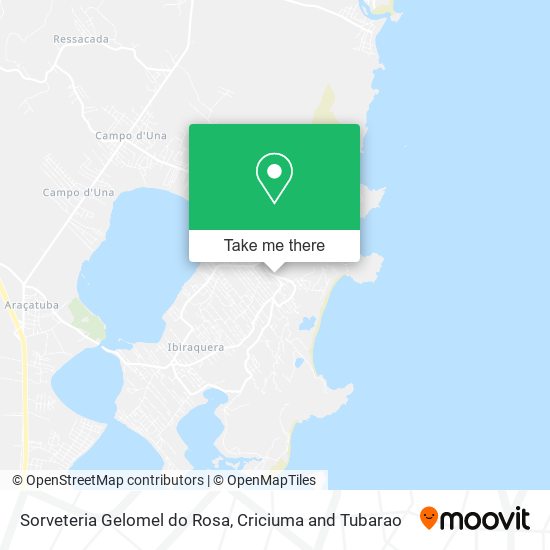 Sorveteria Gelomel do Rosa map