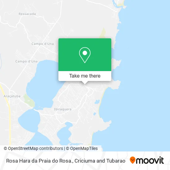Rosa Hara da Praia do Rosa. map