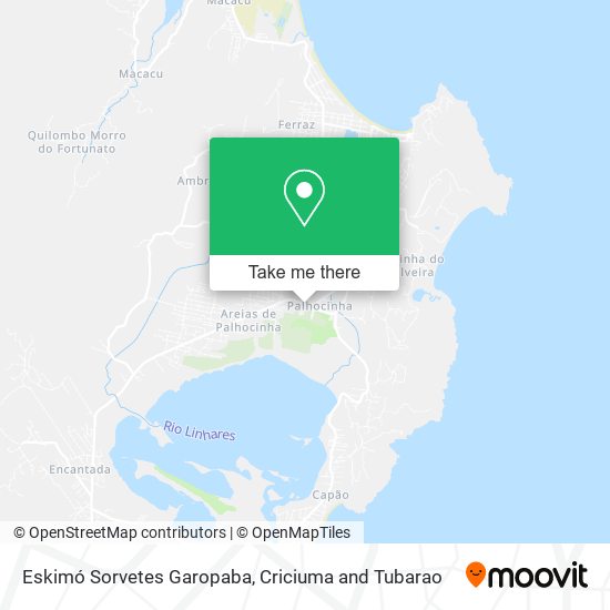 Eskimó Sorvetes Garopaba map