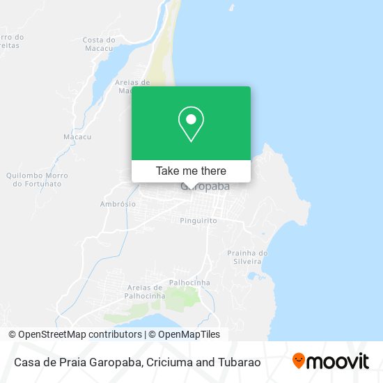 Casa de Praia Garopaba map