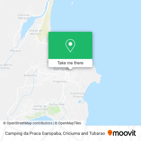 Camping da Praca Garopaba map