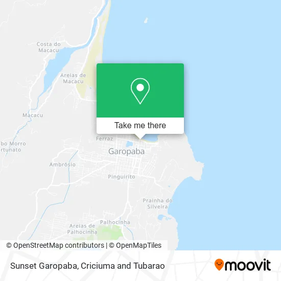 Sunset Garopaba map