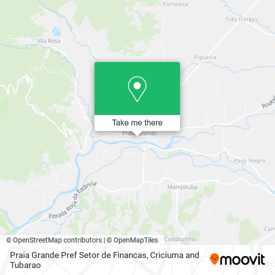 Praia Grande Pref Setor de Financas map