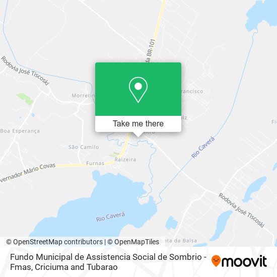 Fundo Municipal de Assistencia Social de Sombrio - Fmas map
