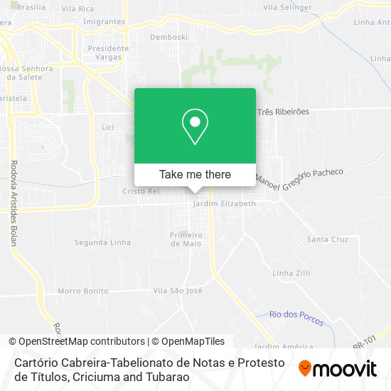 Cartório Cabreira-Tabelionato de Notas e Protesto de Títulos map
