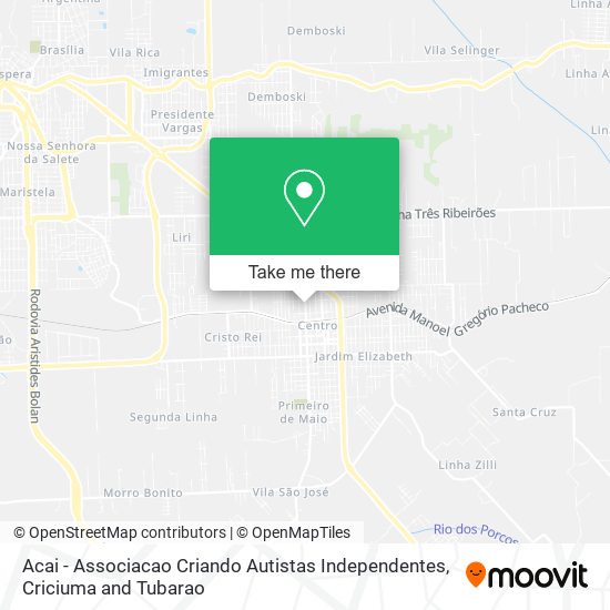 Acai - Associacao Criando Autistas Independentes map