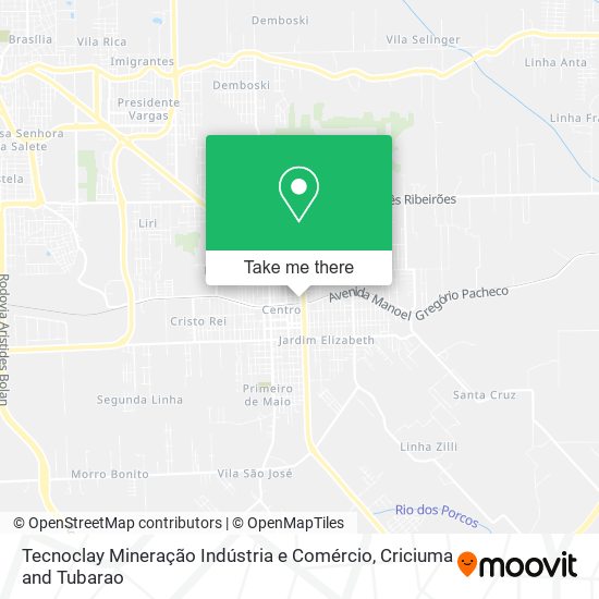 Tecnoclay Mineração Indústria e Comércio map