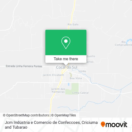 Jcm Indústria e Comercio de Confeccoes map