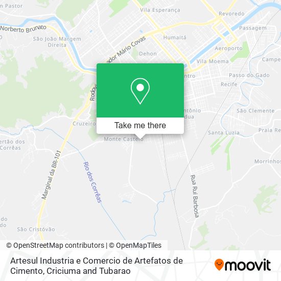 Artesul Industria e Comercio de Artefatos de Cimento map