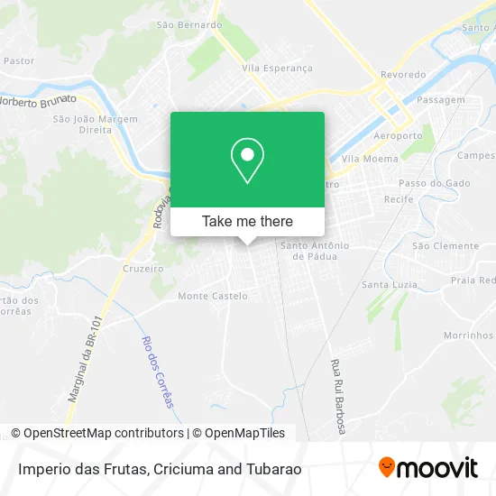 Imperio das Frutas map