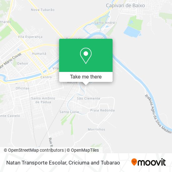 Natan Transporte Escolar map