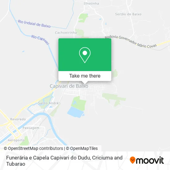 Funerária e Capela Capivari do Dudu map