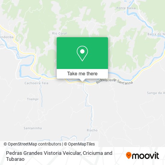Pedras Grandes Vistoria Veicular map