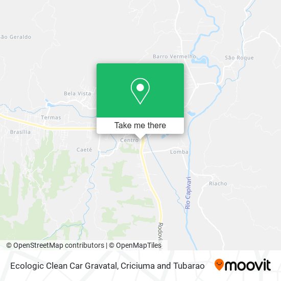 Ecologic Clean Car Gravatal map
