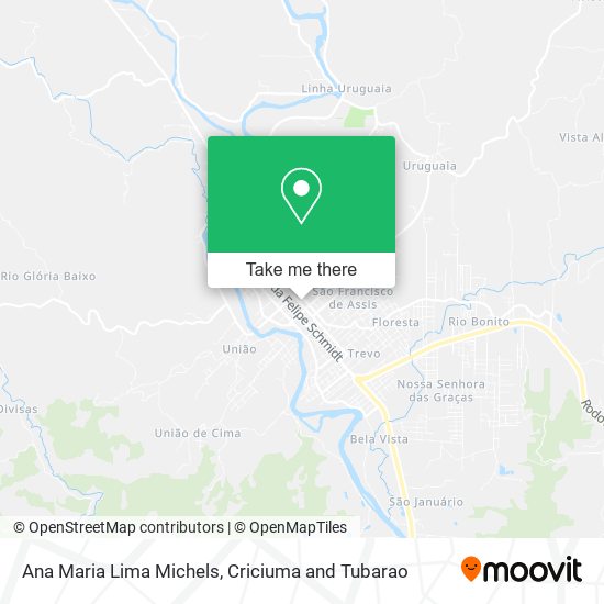 Ana Maria Lima Michels map