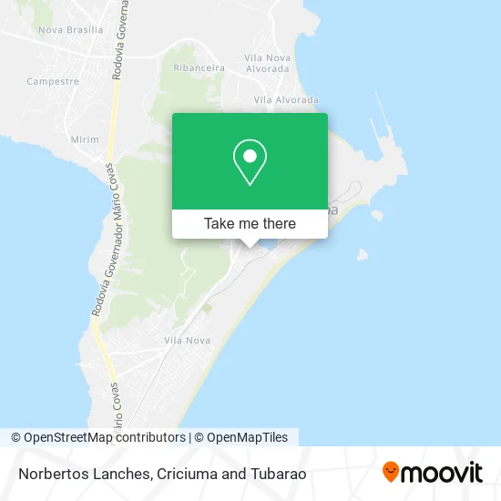 Norbertos Lanches map