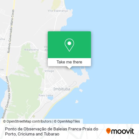 Ponto de Observação de Baleias Franca-Praia do Porto map