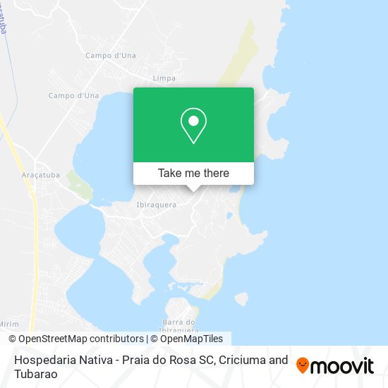 Hospedaria Nativa - Praia do Rosa SC map