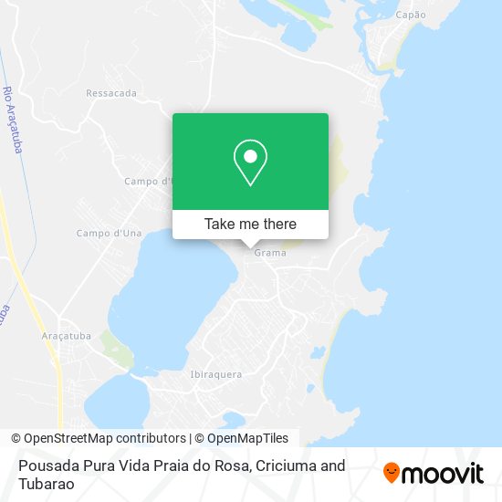 Pousada Pura Vida Praia do Rosa map