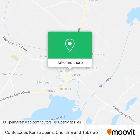 Confecções Kenzo Jeans map