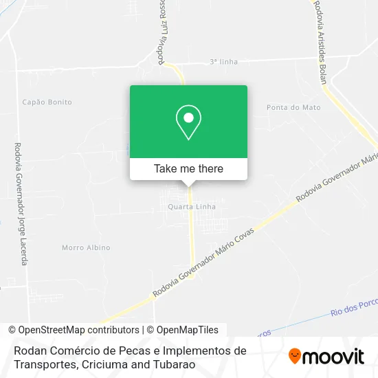 Rodan Comércio de Pecas e Implementos de Transportes map