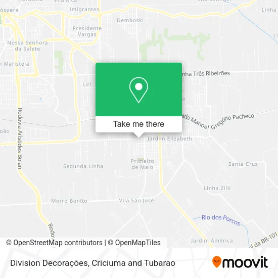 Division Decorações map