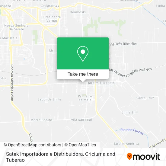 Satek Importadora e Distribuidora map