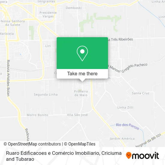 Ruaro Edificacoes e Comércio Imobiliario map