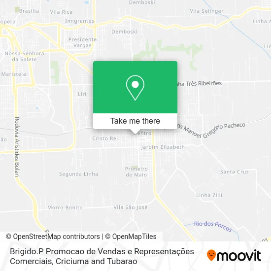 Brigido.P Promocao de Vendas e Representações Comerciais map