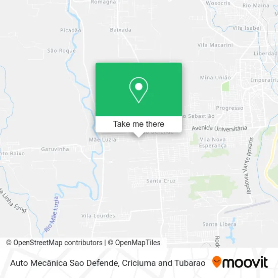 Auto Mecânica Sao Defende map
