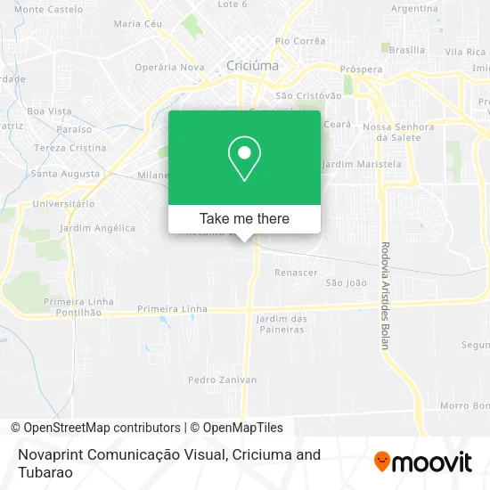 Novaprint Comunicação Visual map