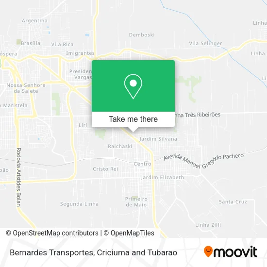 Bernardes Transportes map
