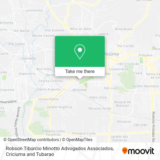 Robson Tibúrcio Minotto Advogados Associados map