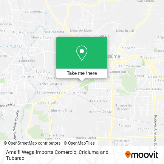 Amalfi Wega Imports Comércio map