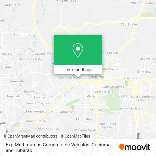 Exp Multimarcas Comercio de Veículos map