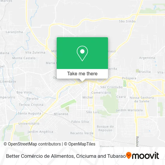 Better Comércio de Alimentos map