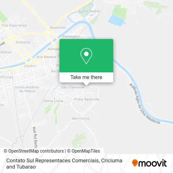 Contato Sul Representaces Comerciais map