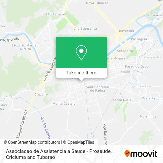 Associacao de Assistencia a Saude - Prosaúde map