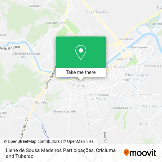 Liene de Sousa Medeiros Participações map