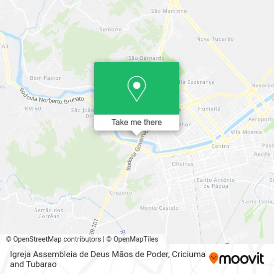 Igreja Assembleia de Deus Mãos de Poder map