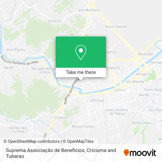 Suprema Associação de Beneficios map