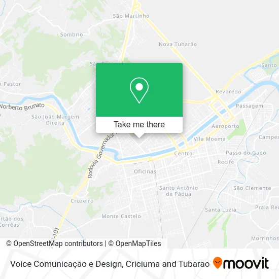 Voice Comunicação e Design map