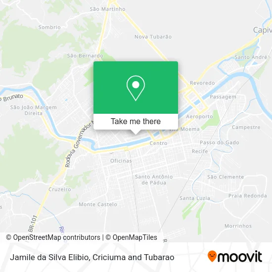 Jamile da Silva Elibio map
