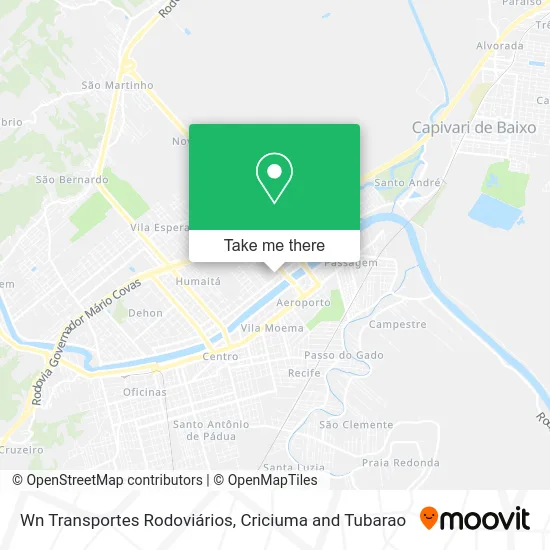 Wn Transportes Rodoviários map